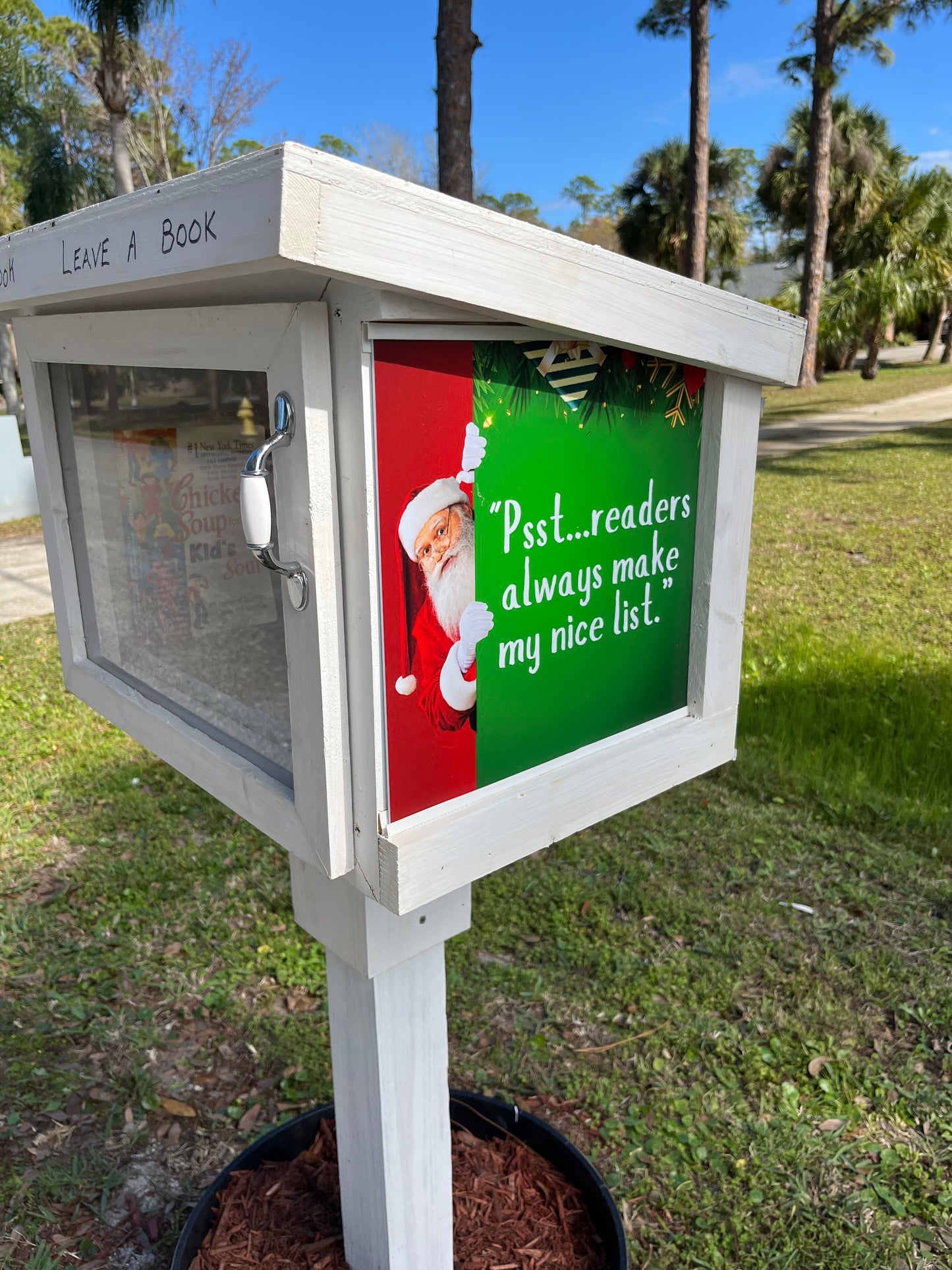 Novel Idea Neighborhood Library (does not include post or planter)