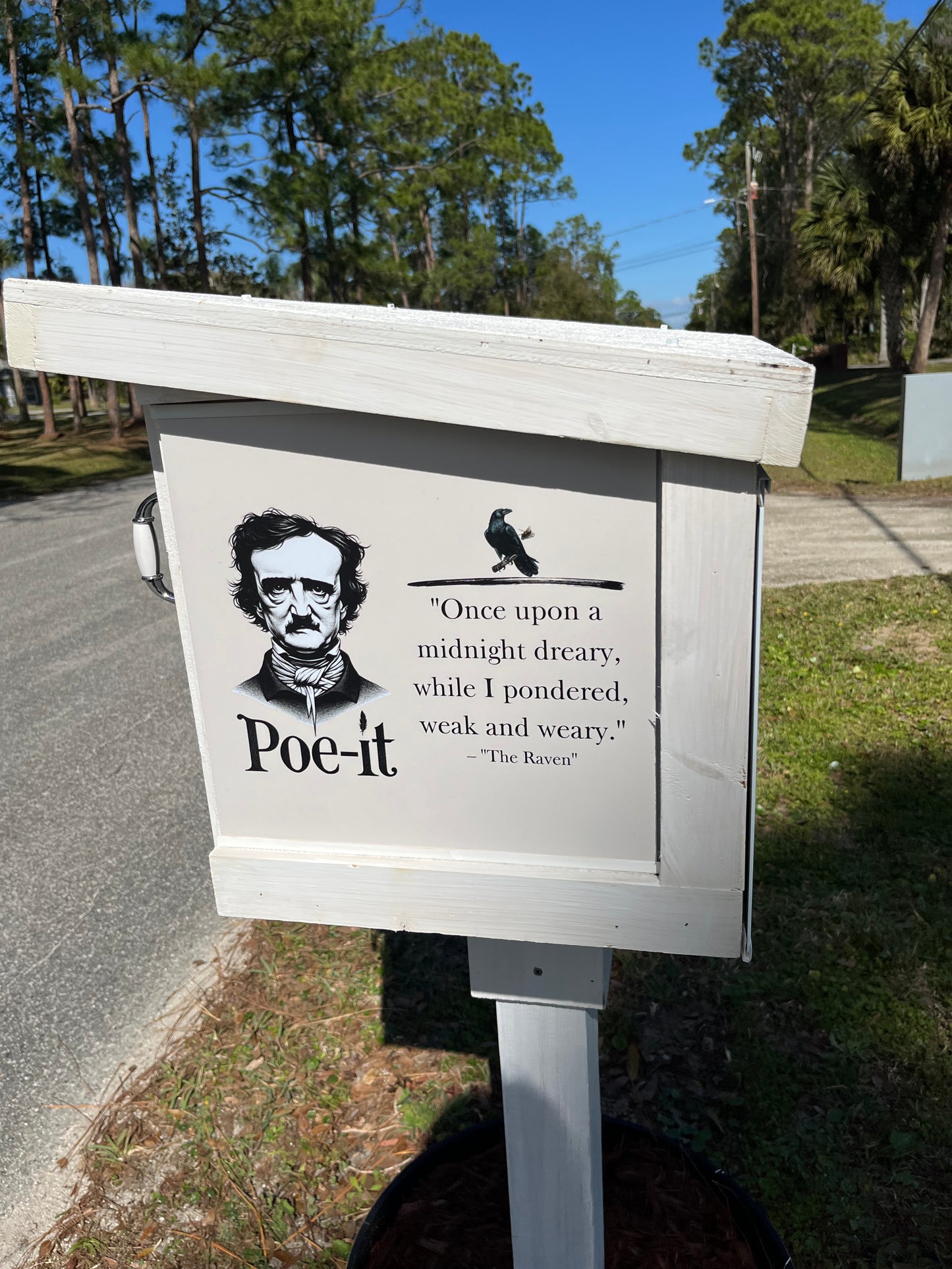 Novel Idea Neighborhood Library (does not include post or planter)