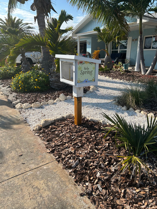 Novel Idea Neighborhood Library (does not include post or planter)