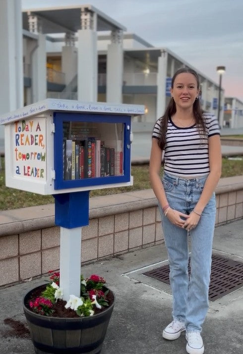 Novel Idea Neighborhood Library (does not include post or planter)
