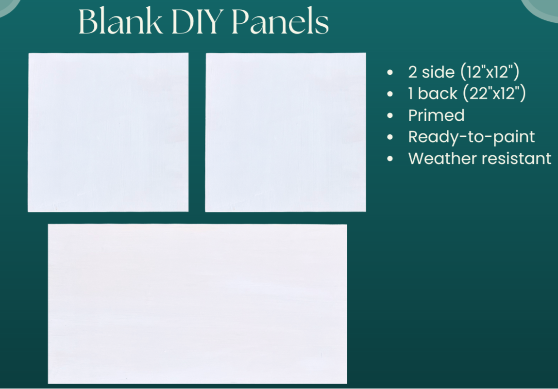 DIY BLANK Panels-3 pack